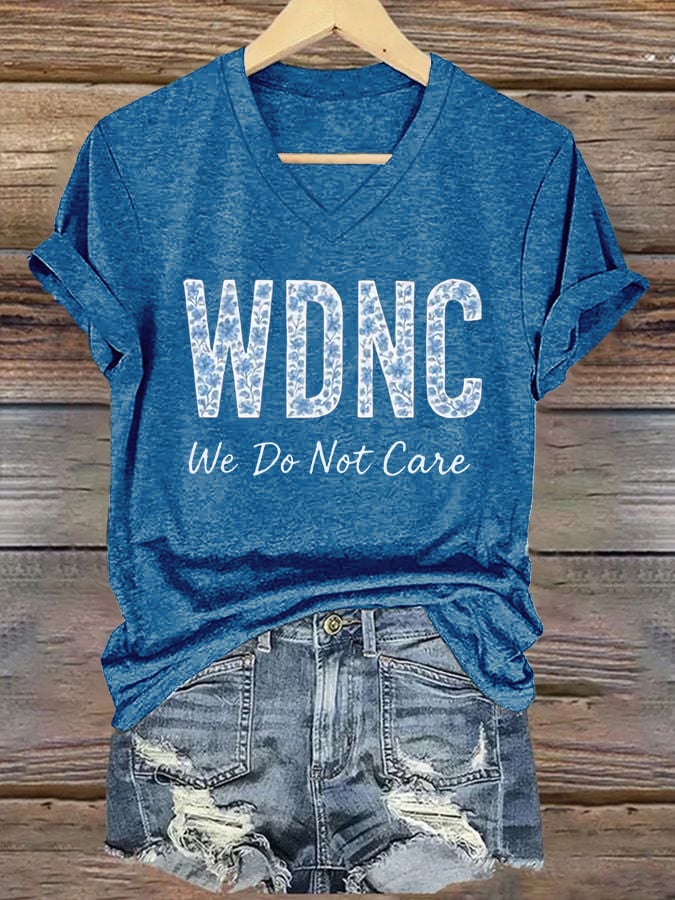 🔥Buy 3 Get 15% Off🔥V-Neck Retro Funny WDNC Menopause Perimenopause Print T-Shirt
