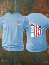 🔥Buy 3 Get 15% Off🔥Men's  NOPE No King American Flag Print T-Shirt