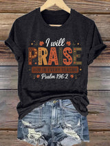 Women'S Casual Autumn Faith Short Sleeve T-Shirt