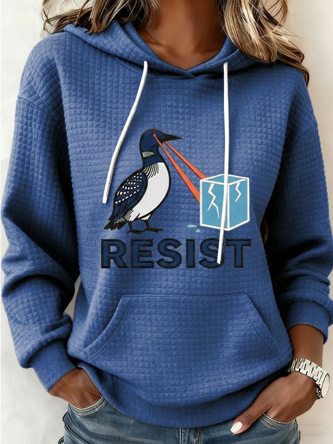 Women's Resist Print Casual Sweatshirt