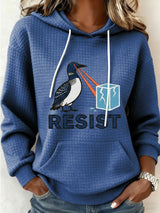 Women's Resist Print Casual Sweatshirt