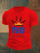 🔥Buy 3 Get 15% Off🔥Men's   NO KINGS Print T-Shirt
