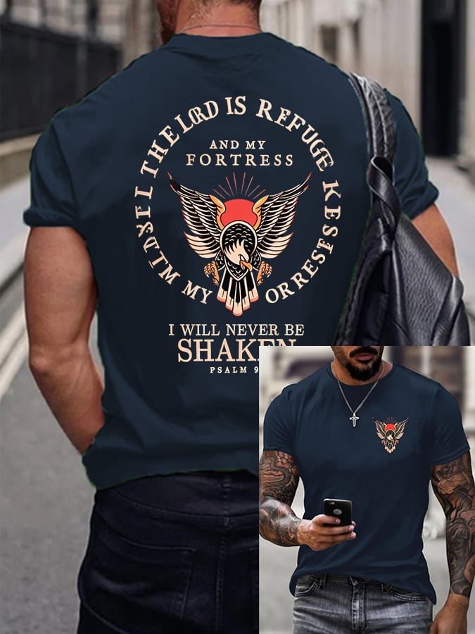 Men's Psalm 91 Printed Casual T-Shirt