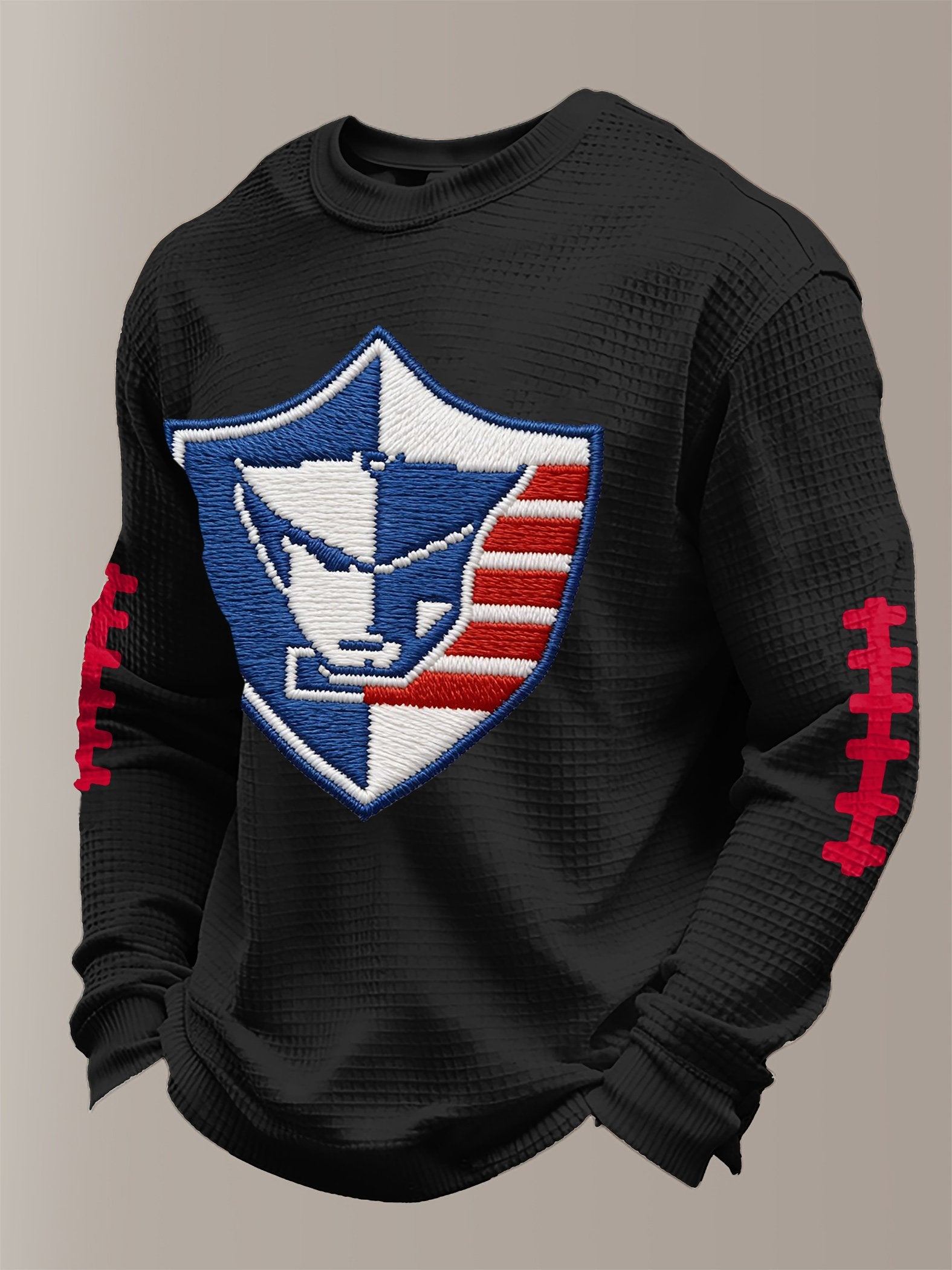 Men's Football Print Waffle T-Shirt