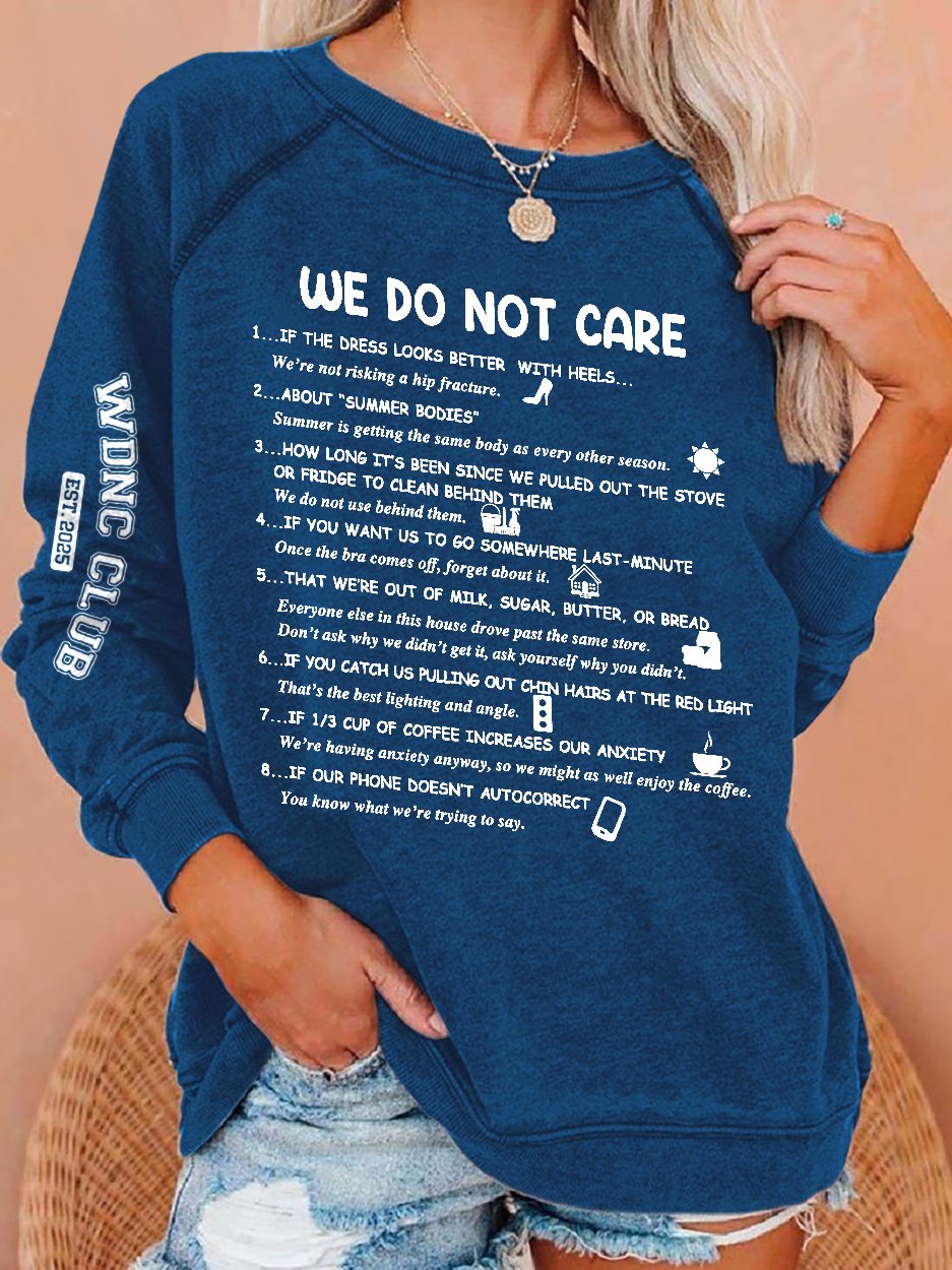 🔥Buy 3 Get 15% Off🔥Retro Funny WDNC Club Menopause Perimenopause Print Sweatshirt