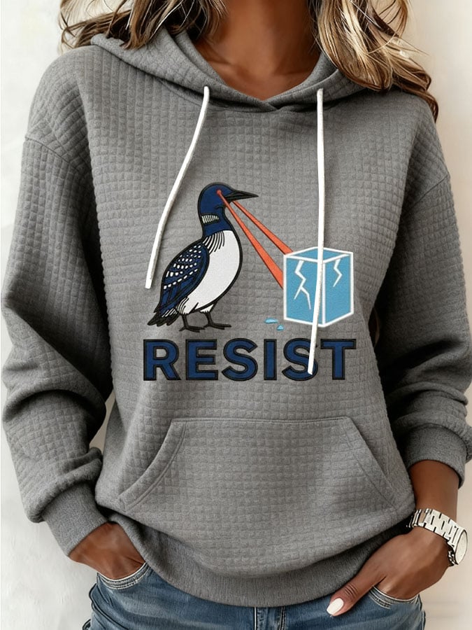 Women's Resist Print Casual Sweatshirt