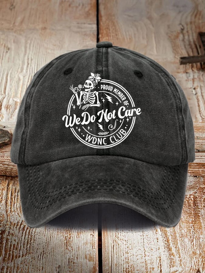Retro Funny Proud Member Of WDNC Club Menopause Perimenopause Print Baseball Cap