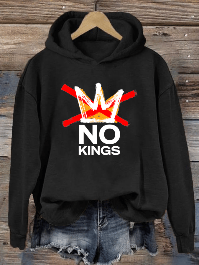 🔥Buy 3 Get 15% Off🔥Women's  America has No Kings Printed Casual Hoodies