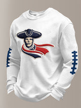 Men's Football Print Waffle T-Shirt