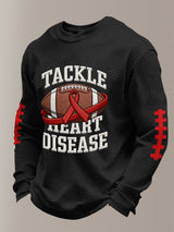 Men's Heart Disease Awareness Printed Long-Sleeve T-Shirt