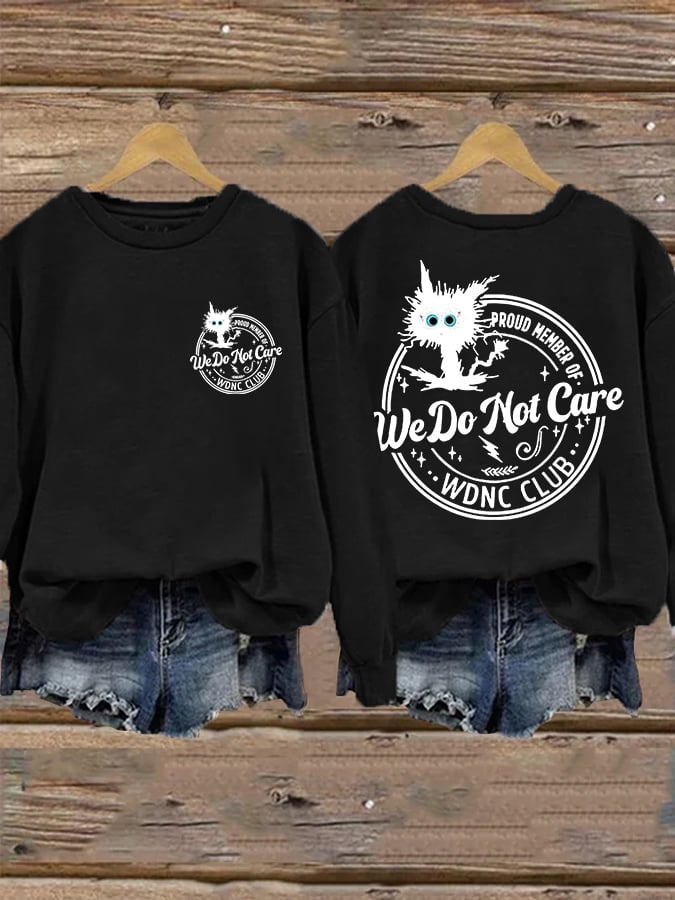 🔥Buy 3 Get 15% Off🔥Retro Funny Proud Member Of WDNC Club Menopause Perimenopause Print Sweatshirt