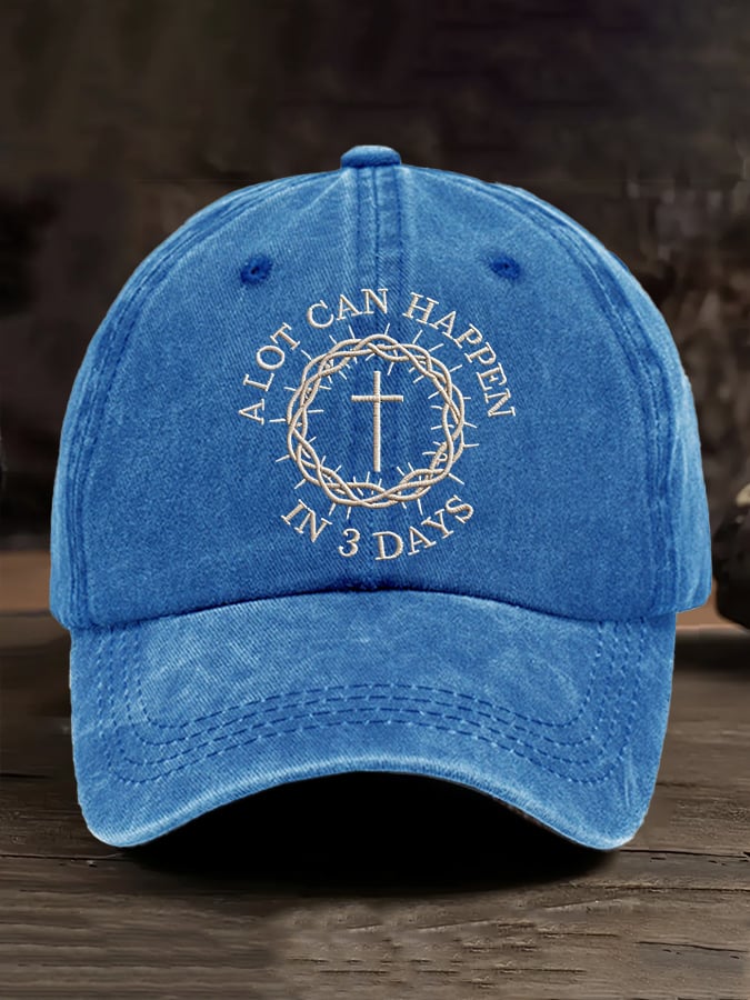 🔥Hot Sale Picks 🔥Unisex A Lot Can Happen In 3 Days Print Baseball Cap