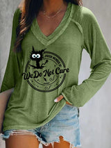 Women's  V-neck Retro Funny Proud Member Of  Club Menopause Perimenopause Print T-Shirt