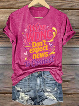 Women's  Retro Funny Proud Member Of Club Menopause Perimenopause Print T-Shirt