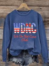 Women's  Retro Funny Proud Member Of  Club We Do Not Care Menopause Perimenopause Print  Sweatshirt