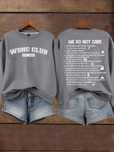 Women's  WDNC Menopause And Perimenopause Print Sweatshirt