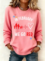 Women's Heart Disease Awareness Promotional Printed Top