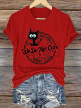 🔥Buy 3 Get 15% Off🔥Retro Funny Proud Member Of WDNC Club We Do Not Care Menopause Perimenopause Print T-Shirt