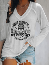 🔥Buy 3 Get 15% Off🔥Women's  V-neck Retro Funny Proud Member Of  Club Menopause Perimenopause Print T-Shirt