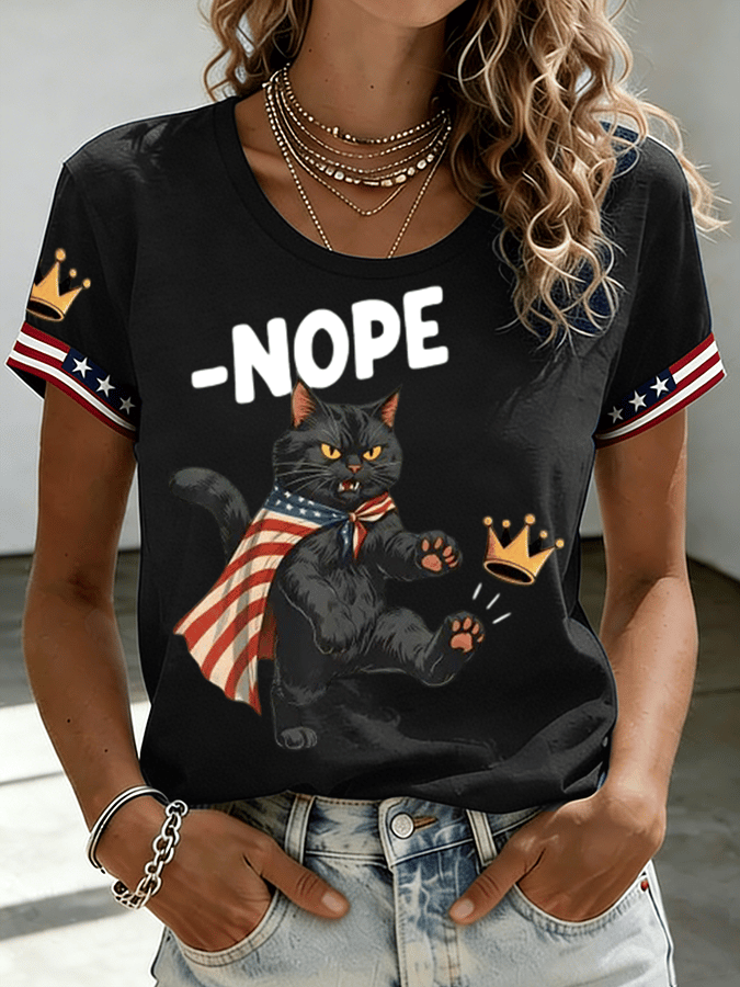 🔥Buy 3 Get 15% Off🔥Women's Clothing Without King Print Short-Sleeved T-Shirt