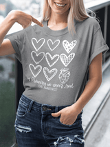 Women's Heart Disease Awareness Print T-shirt