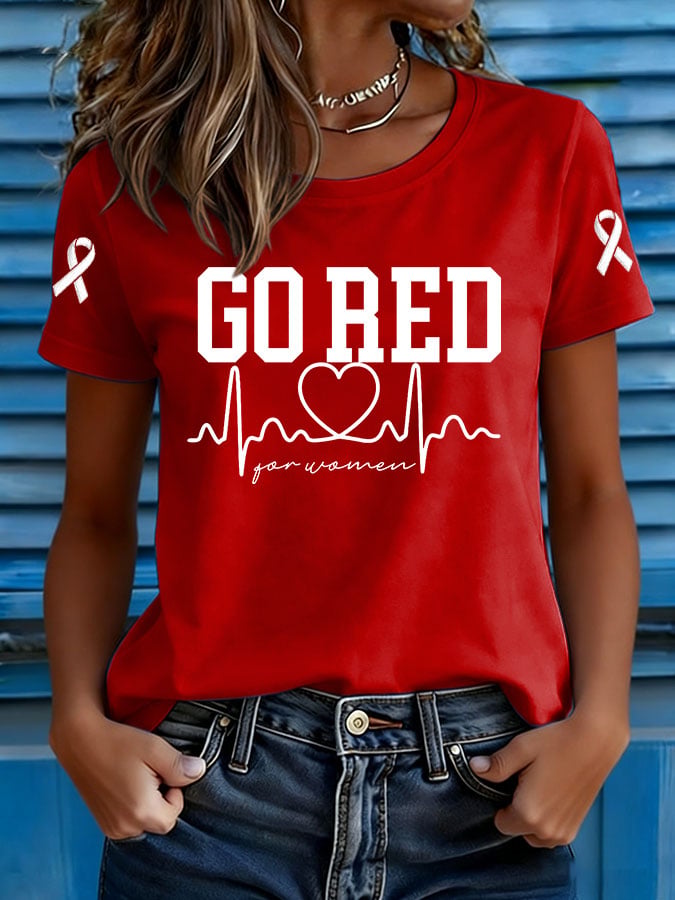 Women's Heart Disease Awareness T-shirt