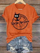 Retro Funny Proud Member Of  Club We Do Not Care Menopause Perimenopause Print T-Shirt