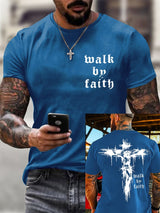 🔥Hot Sale Picks 🔥Men's Walk By Faith  Short-sleeved T-shirt
