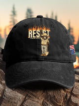 Retro Resist Save The Forest Service Print Baseball Cap