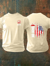 🔥Buy 3 Get 15% Off🔥Men's  NOPE No King American Flag Print T-Shirt