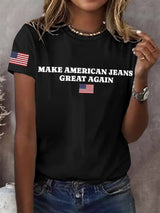 🔥Buy 3 Get 15% Off🔥Retro Make American Jeans Great Again Print T-Shirt