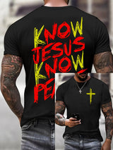 Men'S Casual Faith Print T-Shirt