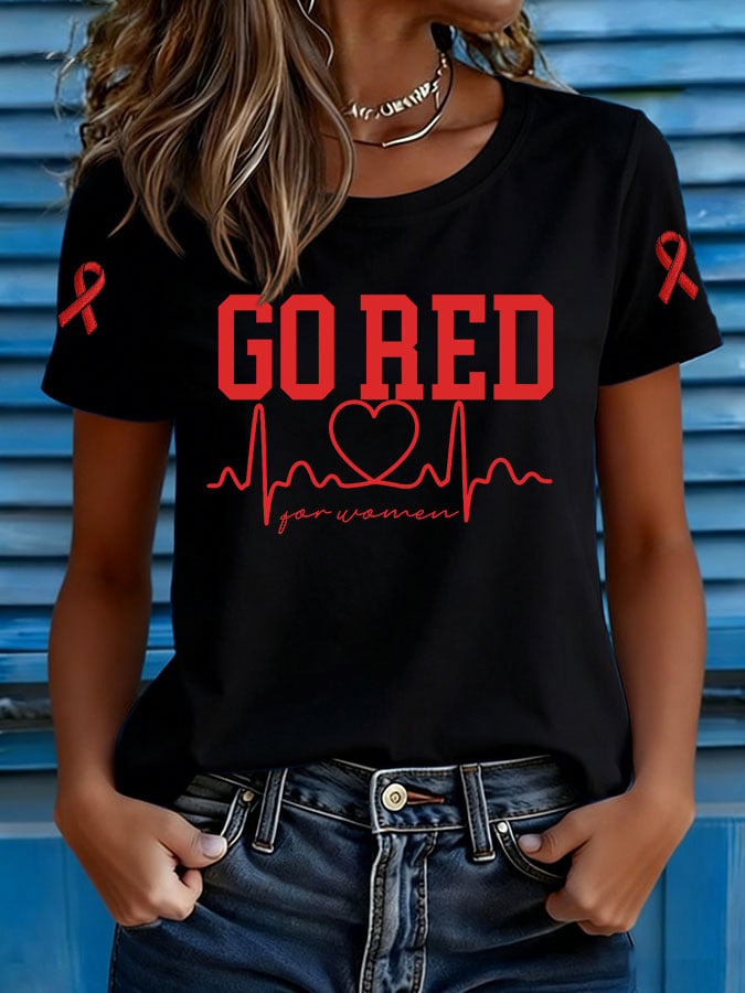 Women's Heart Disease Awareness T-shirt