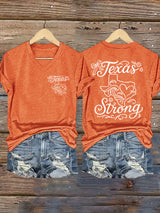 Women's Texas Hill Country Strong  Printed T-Shirts