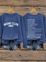 Retro Proud Member Of WDNC Club Est. 2025 Print Sweatshirt