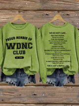 🔥Buy 3 Get 15% Off🔥Retro Proud Member Of WDNC Club Est. 2025 Menopause Perimenopause Print Sweatshirt