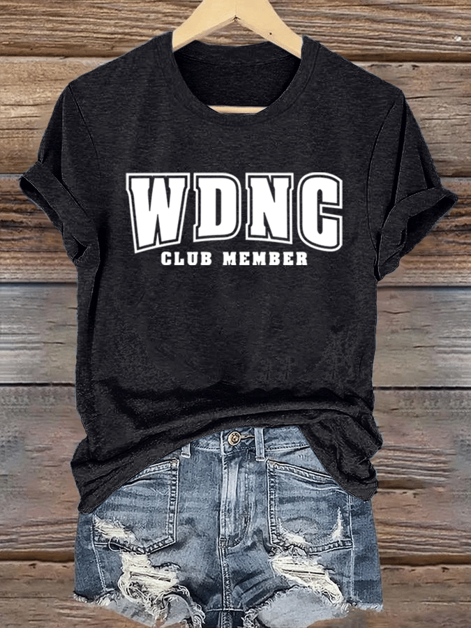 🔥Buy 3 Get 15% Off🔥Women's  Retro Funny Proud Member Of Club We Do Not Care Menopause Perimenopause Print  T-shirt