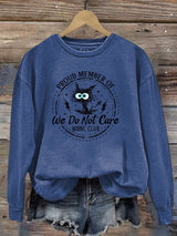 Women's  Retro Funny Proud Member Of Club Menopause Perimenopause Print   Sweatshirt