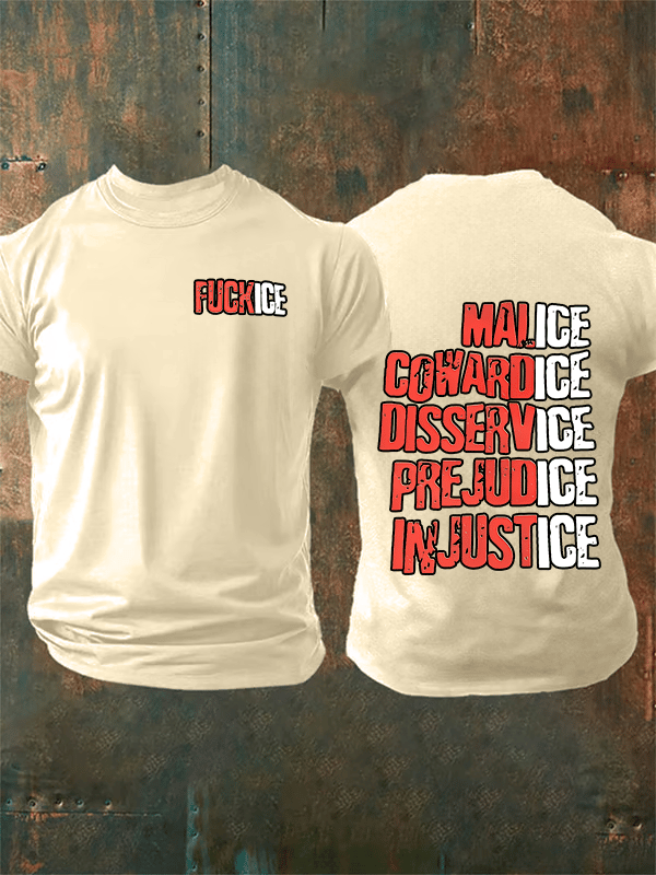 Men's  Justice For Her  Print  T-Shirt