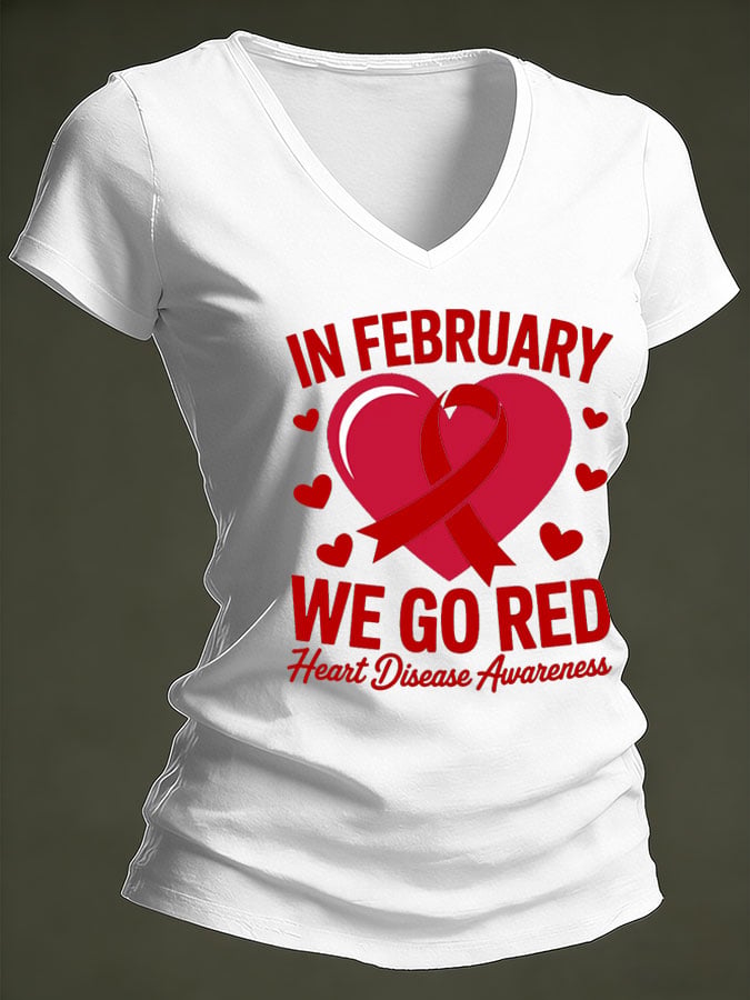 Women's Heart Disease Awareness T-shirt