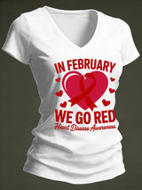 Women's Heart Disease Awareness T-shirt