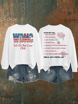 Women's  Retro Funny Proud Member Of Club We Do Not Care Menopause Perimenopause Print   Sweatshirt