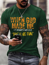 Men'S Casual Faith Short-Sleeved T-Shirt