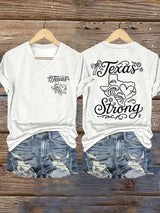 Women's Texas Hill Country Strong  Printed T-Shirts