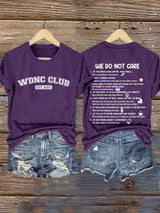 🔥Buy 3 Get 15% Off🔥Retro Funny WDNC Club Menopause Perimenopause Print T-Shirt