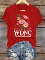 Women's  Retro Funny Proud Member Of Club Menopause Perimenopause Print T-Shirt