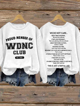 🔥Buy 3 Get 15% Off🔥Retro Proud Member Of WDNC Club Est. 2025 Menopause Perimenopause Print Sweatshirt