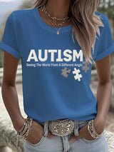 Women's Autismacceptance Art Print T-Shirt