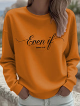Women's Even If  Faith Print Hoodie
