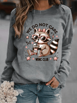 🔥Buy 3 Get 15% Off🔥Women's  Cute little raccoon for Women's WDNC Menopause & Perimenopause Printed   Sweatshirt